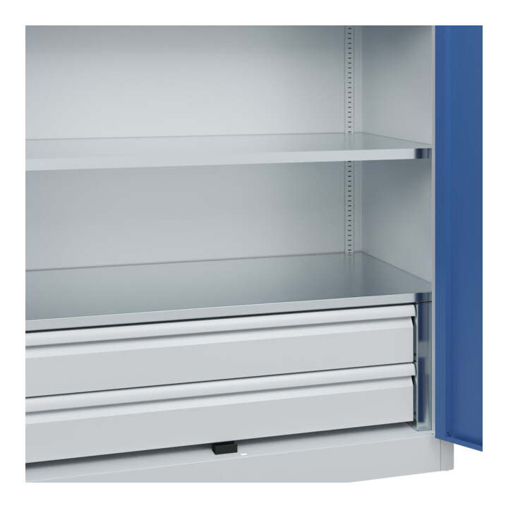 C+P Schwerlastschrank Acurado Pro 1950 x 1200 x 600mm 7035/5023