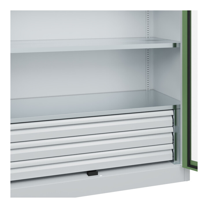C+P Schwerlastschrank Acurado Pro 1950 x 1200 x 600mm 7035/6011