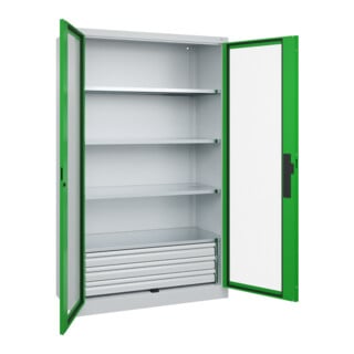 C+P Schwerlastschrank Acurado Pro 1950 x 1200 x 600mm 7035/6037