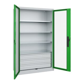 C+P Schwerlastschrank Acurado Pro 1950 x 1200 x 600mm 7035/6037