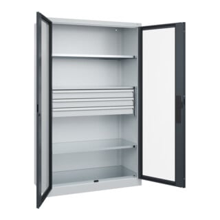 C+P Schwerlastschrank Acurado Pro 1950 x 1200 x 600mm 7035/7016
