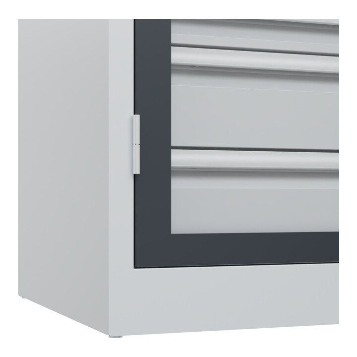 C+P Schwerlastschrank Acurado Pro 1950 x 1200 x 600mm 7035/7016