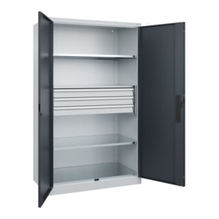 C+P Schwerlastschrank Acurado Pro 1950 x 1200 x 600mm 7035/7016