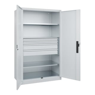 C+P Schwerlastschrank Acurado Pro 1950 x 1200 x 600mm 7035/7035