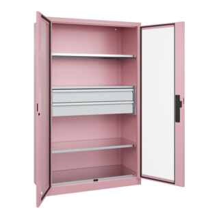 C+P Schwerlastschrank Acurado Pro 1950 x 1200 x 600mm Hellrosa