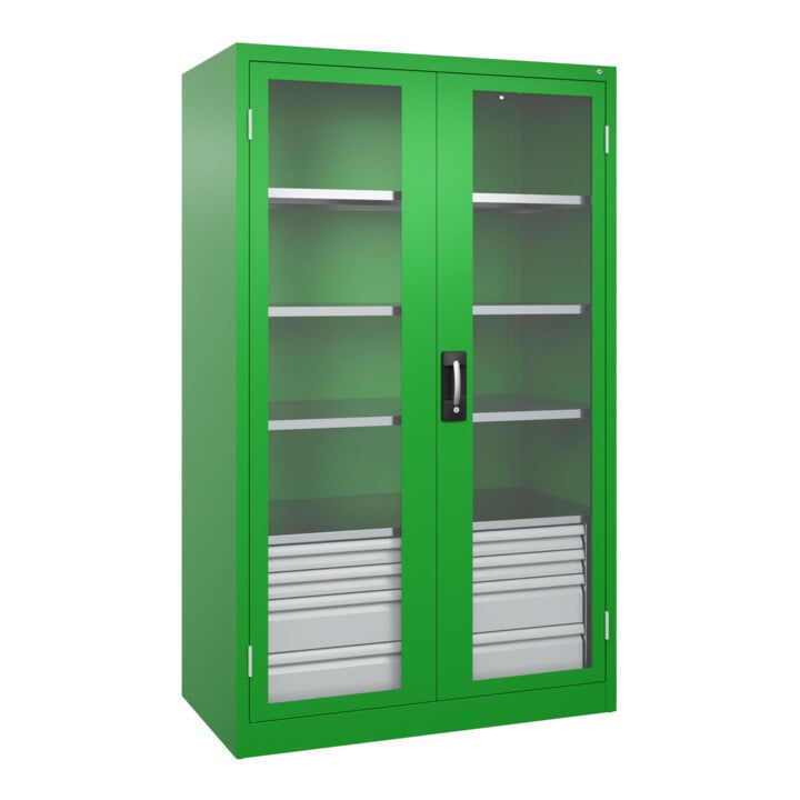 C+P Schwerlastschrank Acurado Pro 1950 x 1200 x 600mm mit Schubladen