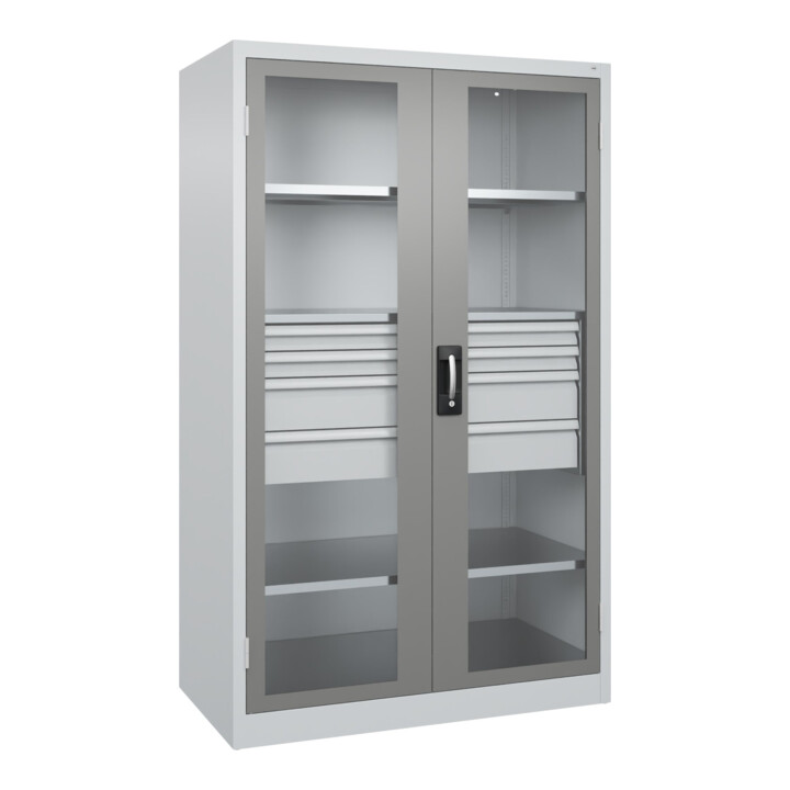 C+P Schwerlastschrank Acurado Pro 1950 x 1200 x 600mm mit Schubladen