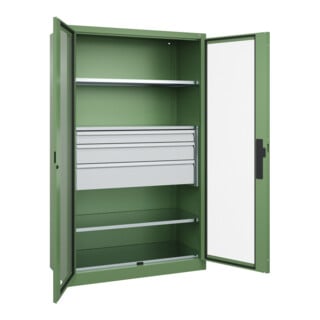 C+P Schwerlastschrank Acurado Pro 1950 x 1200 x 600mm mit Schubladen