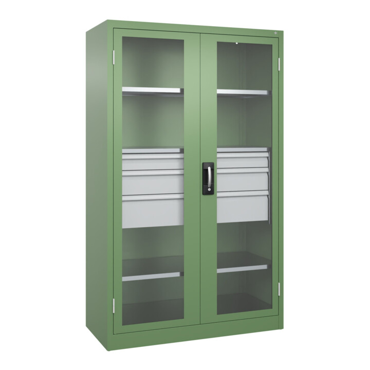 C+P Schwerlastschrank Acurado Pro 1950 x 1200 x 600mm mit Schubladen