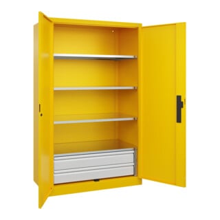 C+P Schwerlastschrank Acurado Pro 1950 x 1200 x 600mm mit Schubladen
