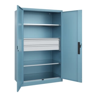 C+P Schwerlastschrank Acurado Pro 1950 x 1200 x 600mm mit Schubladen