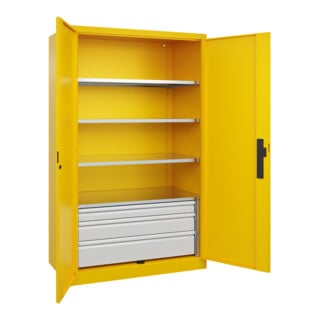 C+P Schwerlastschrank Acurado Pro 1950 x 1200 x 600mm mit Schubladen