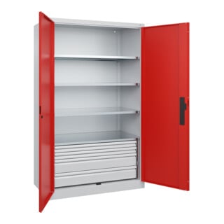 C+P Schwerlastschrank Acurado Pro 1950x1200x600mm 7035/3020