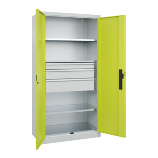 C+P Schwerlastschrank Acurado Pro mit Schubladen 1950 x 1000 x 500 mm