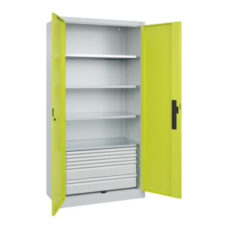 C+P Schwerlastschrank Acurado Pro mit Schubladen 1950 x 1000 x 500 mm