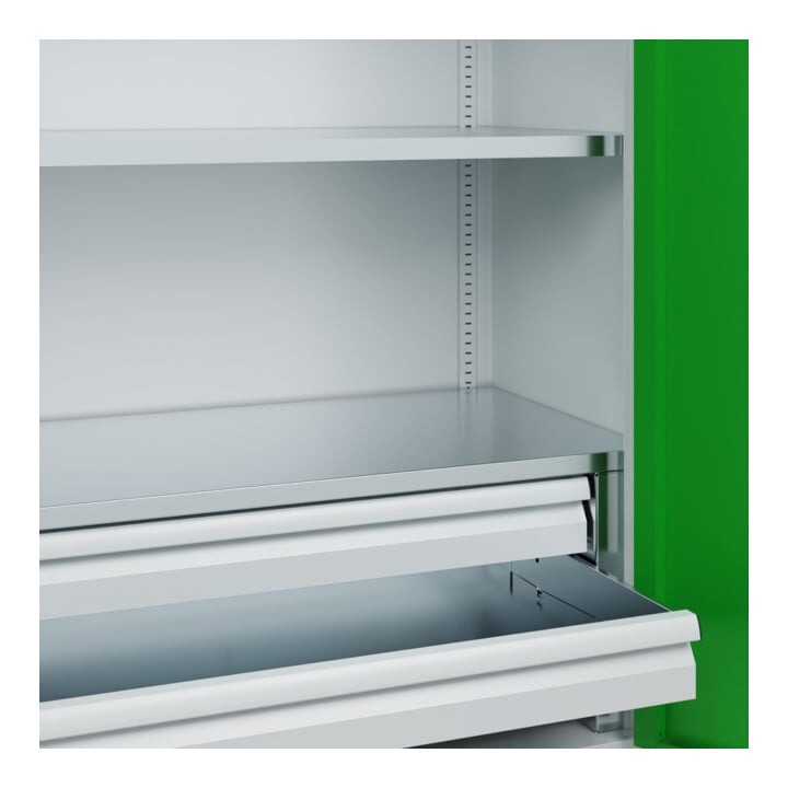 C+P Schwerlastschrank Acurado Pro mit Schubladen 1950 x 1000 x 500mm 7035/6037
