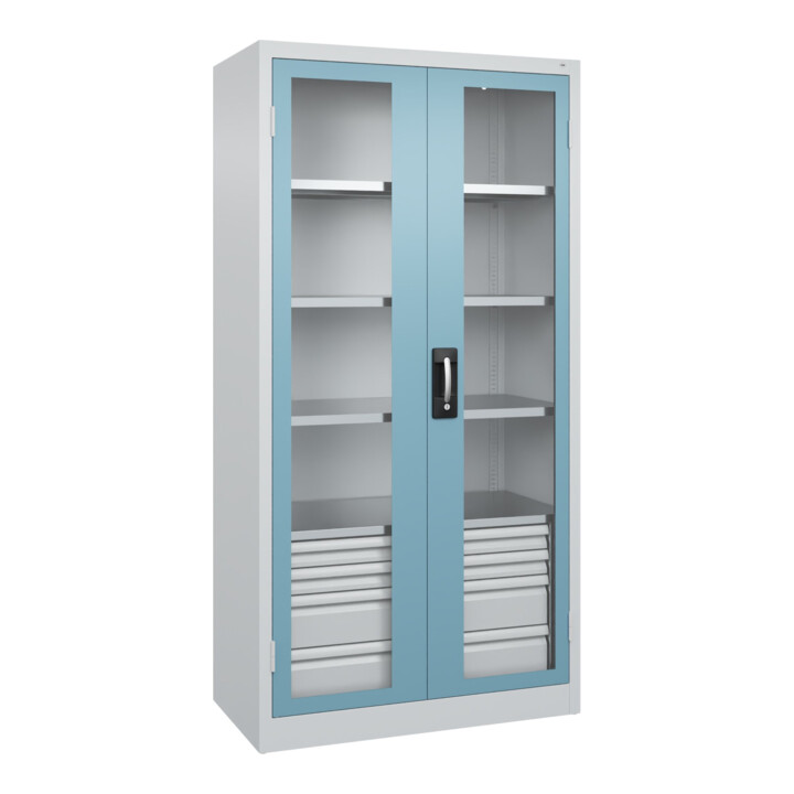 C+P Schwerlastschrank Acurado Pro mit Schubladen 1950 x 1000 x 500mm