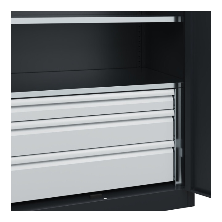 C+P Schwerlastschrank Acurado Pro mit Schubladen 1950 x 1000 x 600 mm 7021/7021