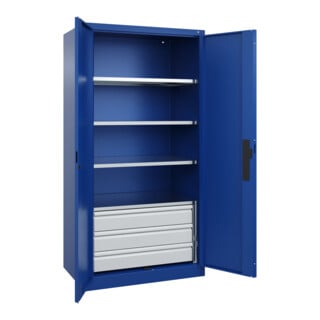 C+P Schwerlastschrank Acurado Pro mit Schubladen 1950 x 1000 x 600mm 5010/5010