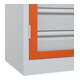 C+P Schwerlastschrank Acurado Pro mit Schubladen 1950 x 1200 x 500 mm 7035/2004