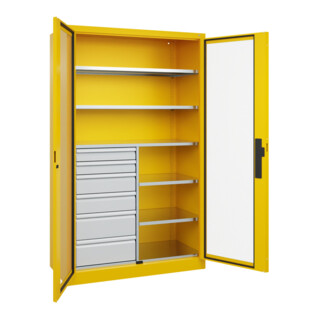 C+P Schwerlastschrank Acurado Pro mit Schubladen 1950 x 1200 x 500mm