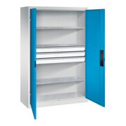 C+P Schwerlastschrank mit Schubladen Acurado, 1950x1200x500mm, 7035/5012