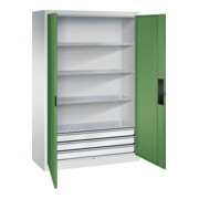 C+P Schwerlastschrank mit Schubladen Acurado, 1950x1200x500mm, 7035/6011
