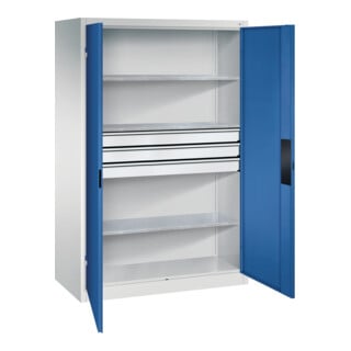 C+P Schwerlastschrank mit Schubladen Acurado, 1950x1200x600mm, 7035/5010
