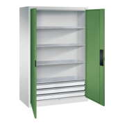 C+P Schwerlastschrank mit Schubladen Acurado, 1950x1200x600mm, 7035/6011