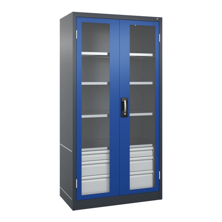 C+P Schwerlastschrank mit Schubladen Acurado Pro 1950 x 1000 x 500mm 7016/5010