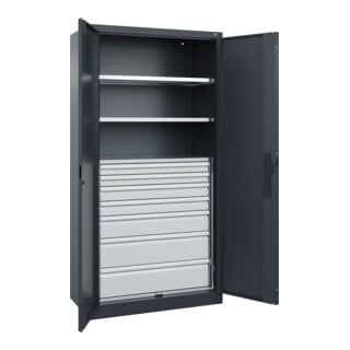 C+P Schwerlastschrank mit Schubladen Acurado Pro 1950 x 1000 x 500mm 7016/7016