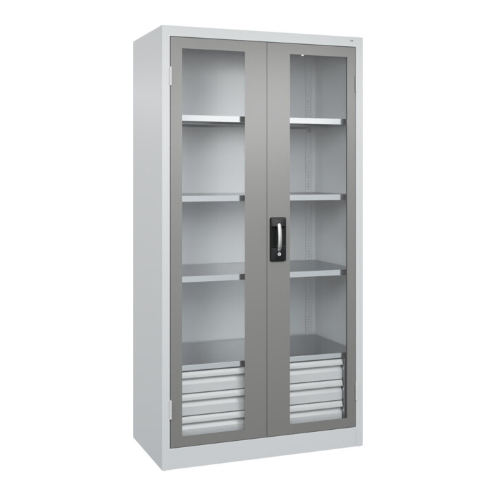 C+P Schwerlastschrank mit Schubladen Acurado Pro 1950 x 1000 x 500mm 7035/0004