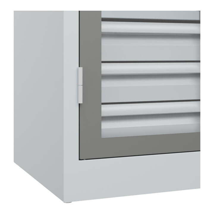 C+P Schwerlastschrank mit Schubladen Acurado Pro 1950 x 1000 x 500mm 7035/0004