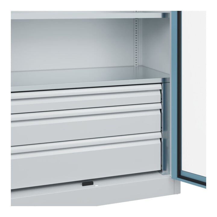 C+P Schwerlastschrank mit Schubladen Acurado Pro 1950 x 1000 x 500mm 7035/0010