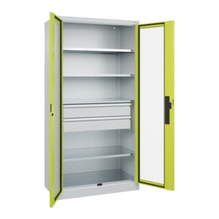 C+P Schwerlastschrank mit Schubladen Acurado Pro 1950 x 1000 x 500mm 7035/0024