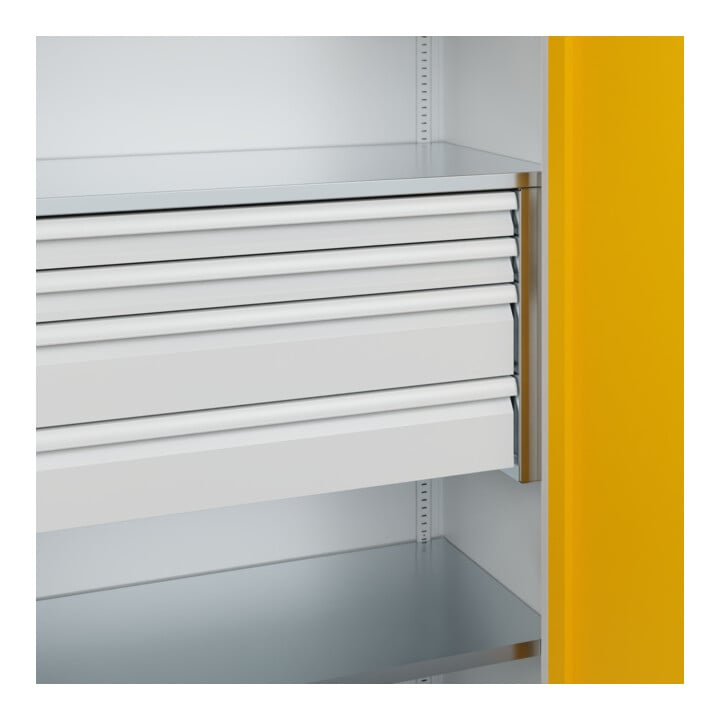 C+P Schwerlastschrank mit Schubladen Acurado Pro 1950 x 1000 x 500mm 7035/1004