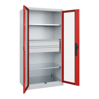 C+P Schwerlastschrank mit Schubladen Acurado Pro 1950 x 1000 x 600 mm 7035/3020