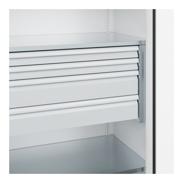 C+P Schwerlastschrank mit Schubladen Acurado Pro 1950 x 1000 x 600 mm 9016/9016