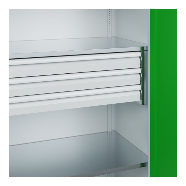 C+P Schwerlastschrank mit Schubladen Acurado Pro 1950 x 1000 x 600mm 7035/6037