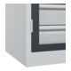C+P Schwerlastschrank mit Schubladen Acurado Pro 1950 x 1000 x 600mm 7035/7016