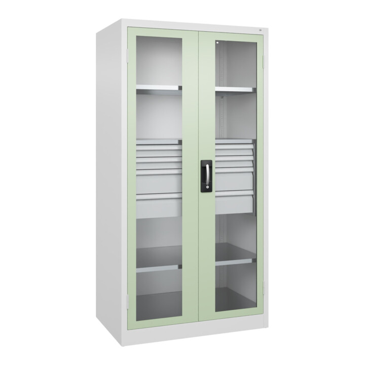 C+P Schwerlastschrank mit Schubladen Acurado Pro 1950 x 1000 x 600mm 9016/6019