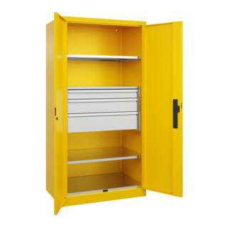 C+P Schwerlastschrank mit Schubladen Acurado Pro 1950 x 1000 x 600mm RAL 1023