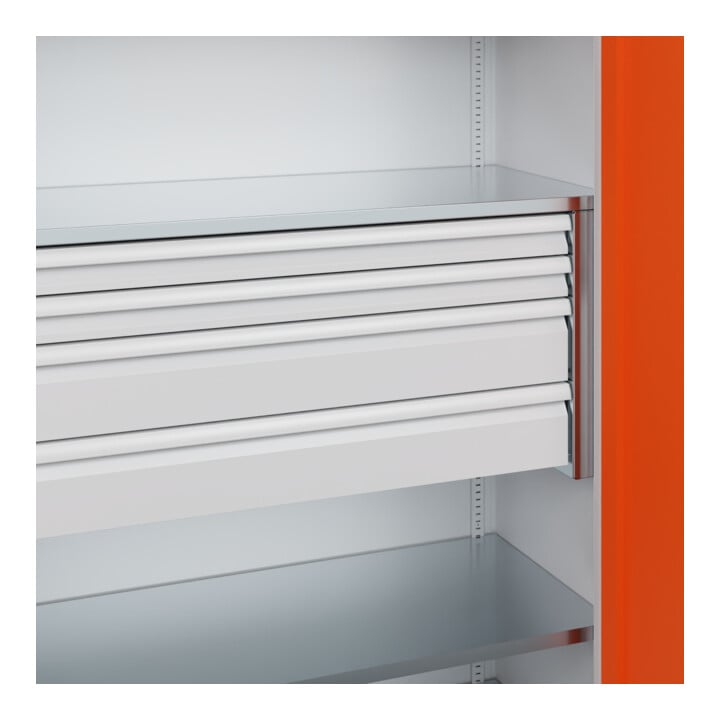 C+P Schwerlastschrank mit Schubladen Acurado Pro 1950 x 1200 x 500 mm 7035/2004