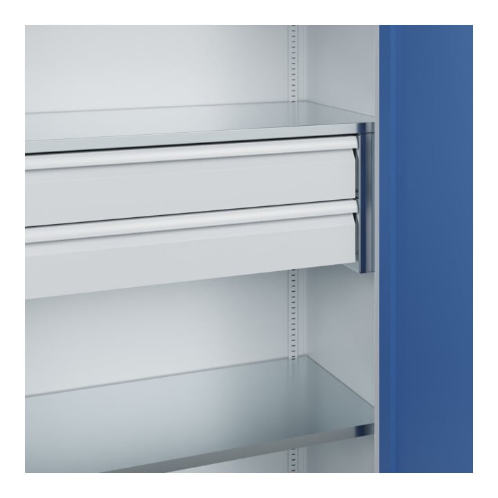 C+P Schwerlastschrank mit Schubladen Acurado Pro 1950 x 1200 x 500 mm 7035/5023