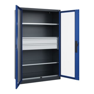 C+P Schwerlastschrank mit Schubladen Acurado Pro 1950 x 1200 x 500mm 7016/5010
