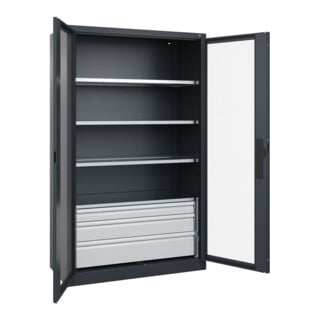 C+P Schwerlastschrank mit Schubladen Acurado Pro 1950 x 1200 x 500mm 7016/7016