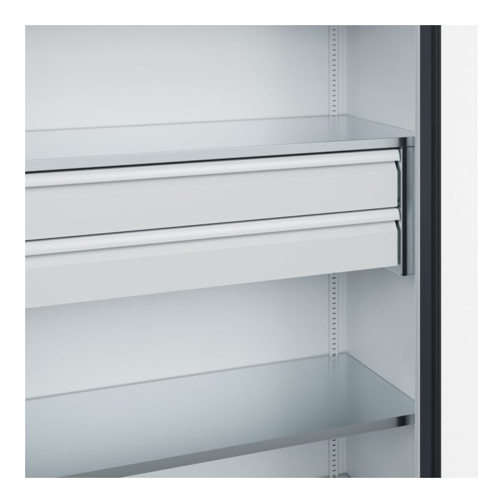 C+P Schwerlastschrank mit Schubladen Acurado Pro 1950 x 1200 x 500mm 7035/7016