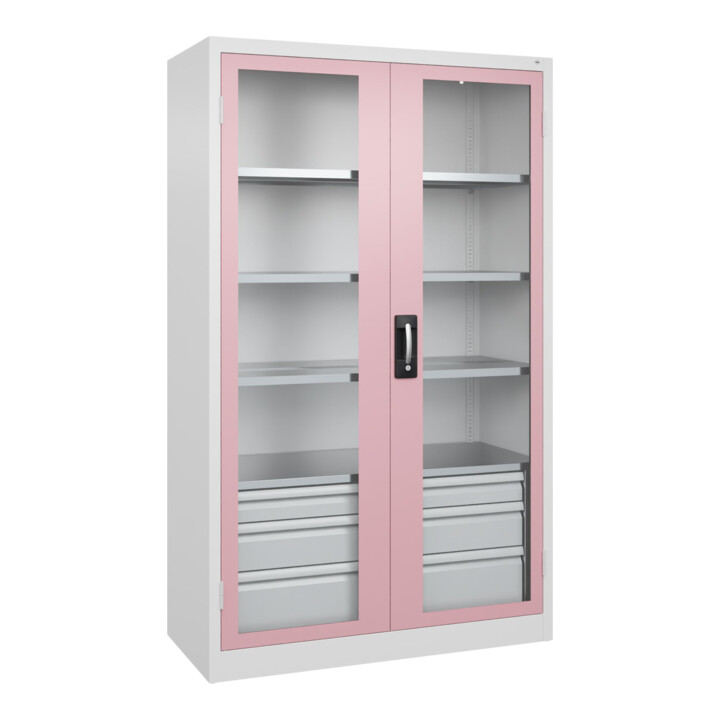 C+P Schwerlastschrank mit Schubladen Acurado Pro 1950 x 1200 x 500mm 9016/3015
