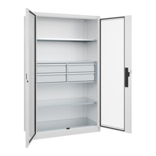 C+P Schwerlastschrank mit Schubladen Acurado Pro 1950 x 1200 x 500mm weiß