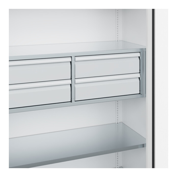C+P Schwerlastschrank mit Schubladen Acurado Pro 1950 x 1200 x 500mm weiß